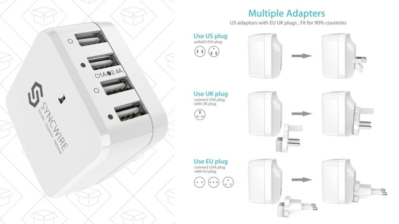 Cargador Syncwire 34W, $12 con código D689R74K
